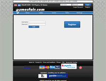 Tablet Screenshot of gamesfair.com